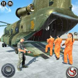 OffRoad US Army Helicopter Prisoner Transport Game