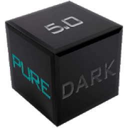 Pure Dark 5.0 EMUI 5/8/9 Theme आइकन
