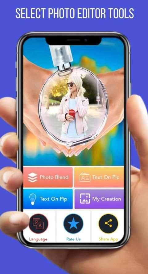 PIP , Blend Me Photo Editor,Text On Pic स्क्रीनशॉट 7