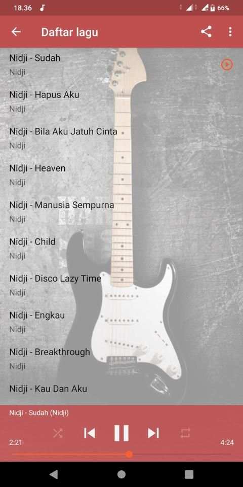 Lagu Nidji Band populer offline screenshot 3