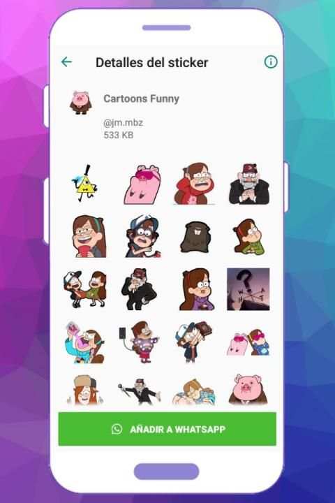 WAStickerApps Cartoons Funny screenshot 5