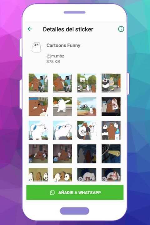 WAStickerApps Cartoons Funny screenshot 1