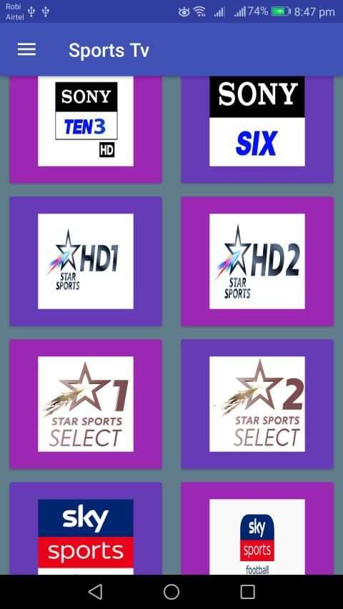 Sports TV screenshot 1