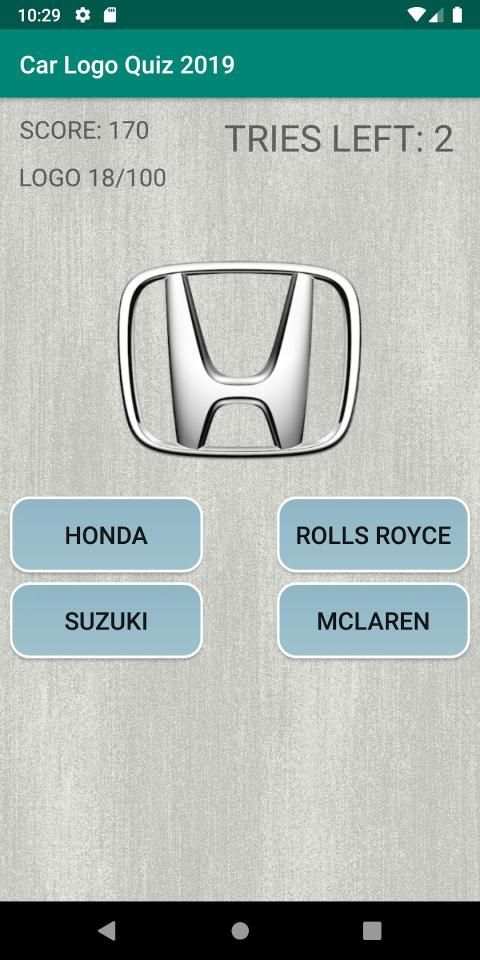Car Logo Quiz 2019 स्क्रीनशॉट 1