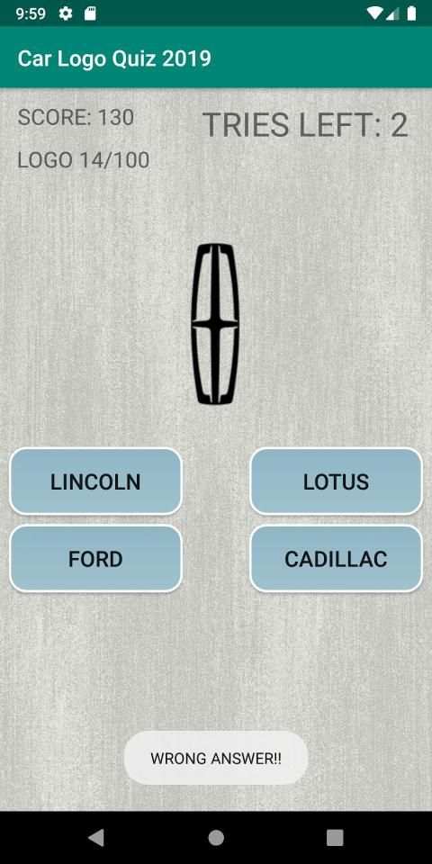 Car Logo Quiz 2019 स्क्रीनशॉट 2