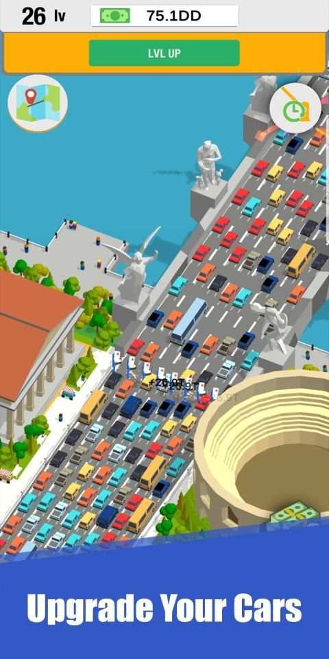Idle Highway Toll - Car Clicker Game स्क्रीनशॉट 3