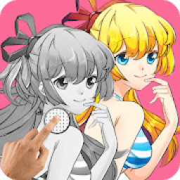 Girly Anime Sexy Bikini Pixel Art Color By Number आइकन