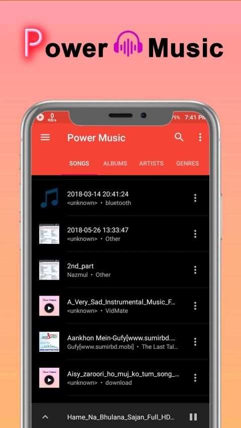 Power Music : Music Player MP3 screenshot 1