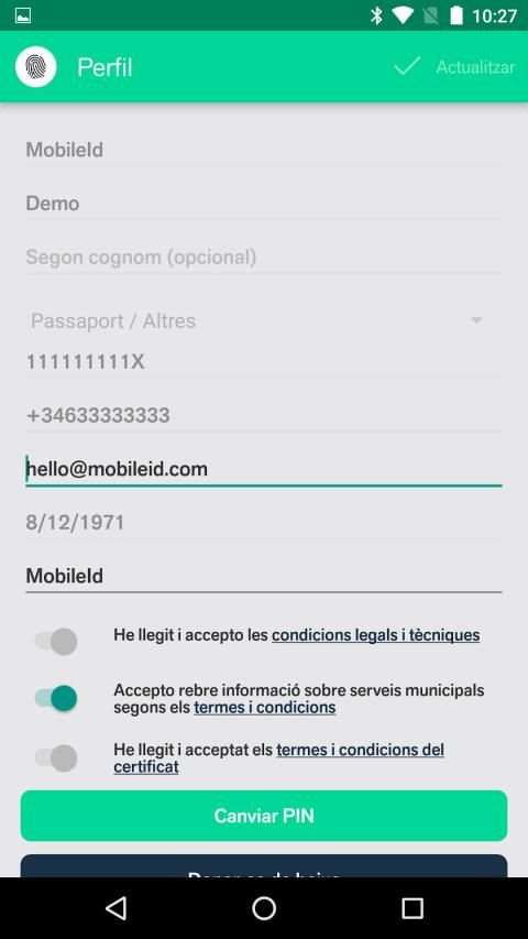 Mobile ID – Identitat al Mòbil screenshot 4