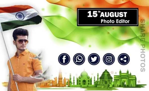 15 August Photo Editor - Independence Photo Editor स्क्रीनशॉट 1