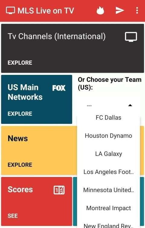 MLS Games Live on TV - free स्क्रीनशॉट 6