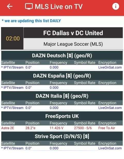 MLS Games Live on TV - free स्क्रीनशॉट 4