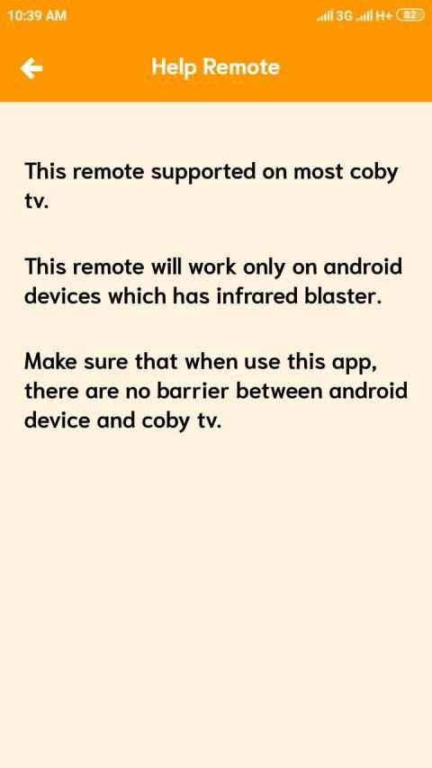 Remote For Coby TV स्क्रीनशॉट 1