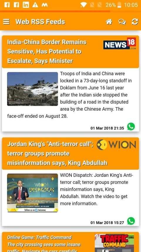 Web RSS Reader स्क्रीनशॉट 2