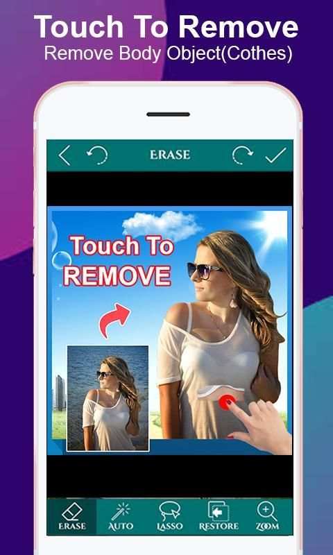 Photo object(cloth) remover - Photo BG Remover स्क्रीनशॉट 6