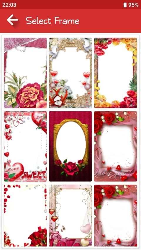Romantic Photo Frames screenshot 7