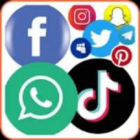 All social media and social network all in one app