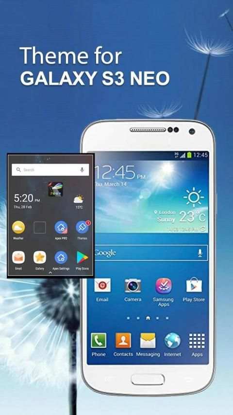 Theme For Galaxy S3 Neo Launcher 2020 screenshot 3