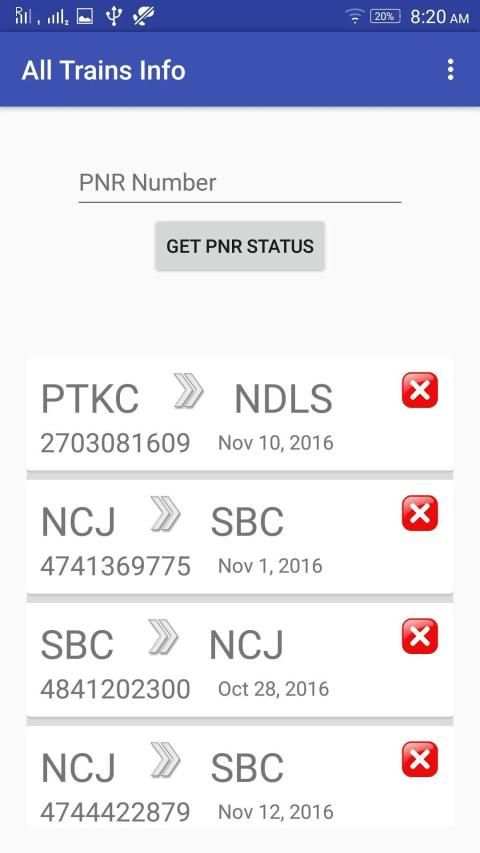 All Trains Info & PNR Status - IRCTC Railway App screenshot 7