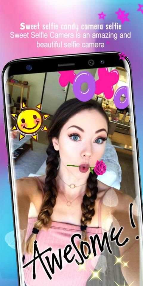Sweet- Selfie , Candy Camera Selfie screenshot 1