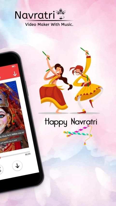 Navratri video maker with song & Navratri Garba screenshot 1