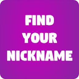 Find Your Nickname
