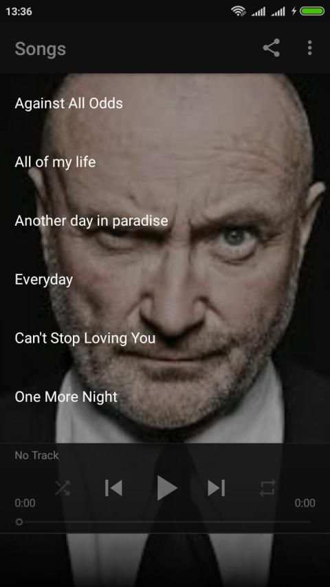 Phil Collins OFFLINE Songs screenshot 3