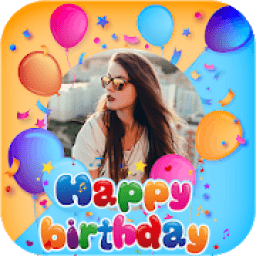 Happy birthday photo frames أيقونة