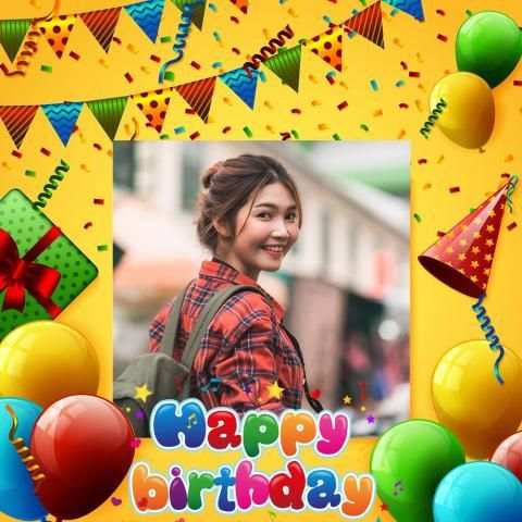 Happy birthday photo frames screenshot 3