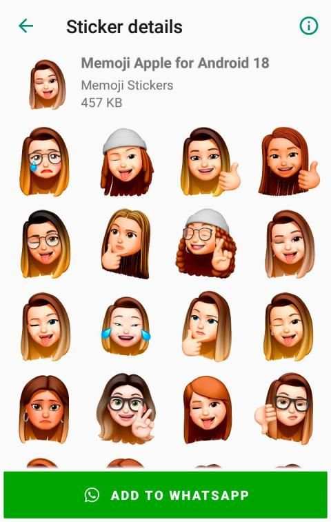 Memoji Apple Stickers for Android WhatsApp स्क्रीनशॉट 7