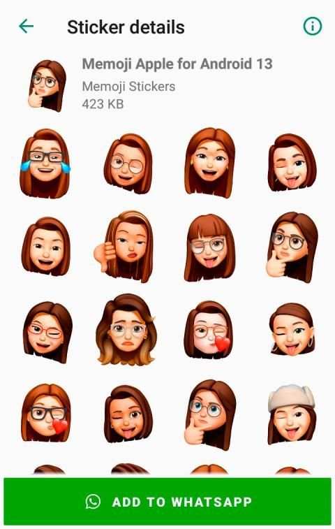 Memoji Apple Stickers for Android WhatsApp स्क्रीनशॉट 6