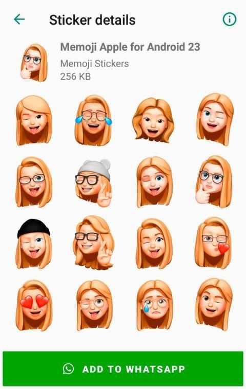 Memoji Apple Stickers for Android WhatsApp स्क्रीनशॉट 4