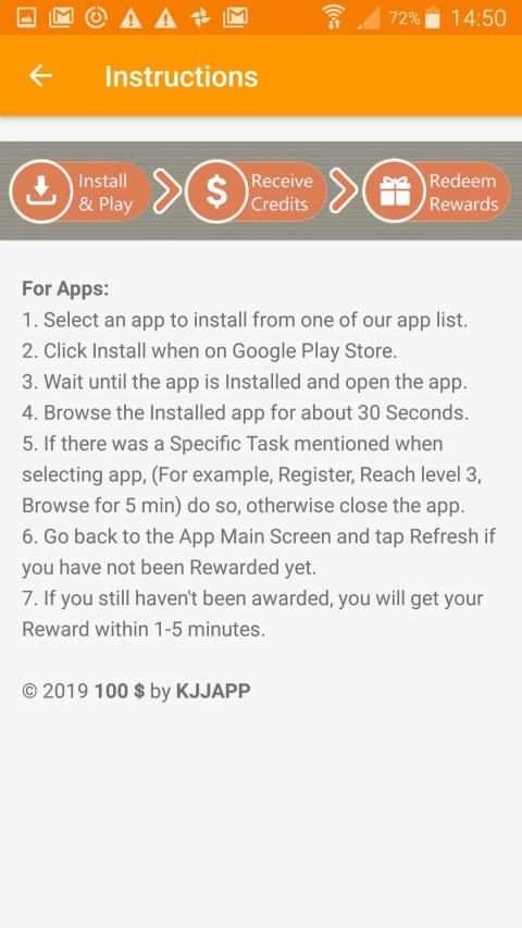 100$ Earn Real Money Kjjapp स्क्रीनशॉट 1