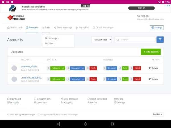 Instagram Messenger - Multiple Accounts Messenger screenshot 2