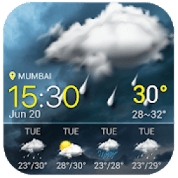 ikon Live Weather App - Clock Widget for Android