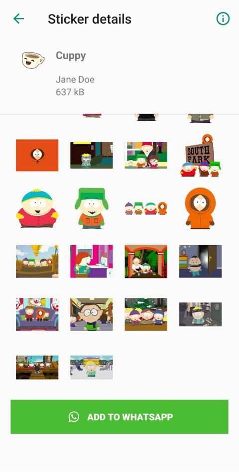 South Park Stickers for Whatsapp screenshot 3