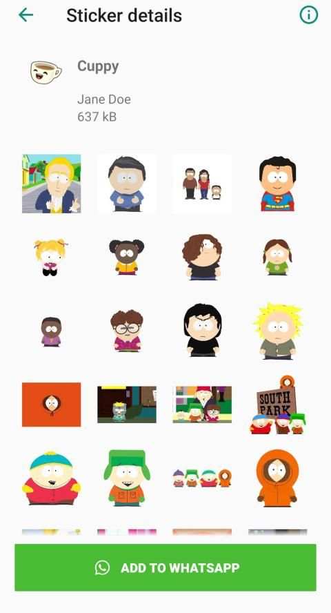 South Park Stickers for Whatsapp screenshot 5