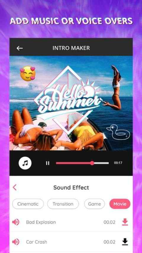 Intro Maker With Music, Video Maker & Video Editor screenshot 2