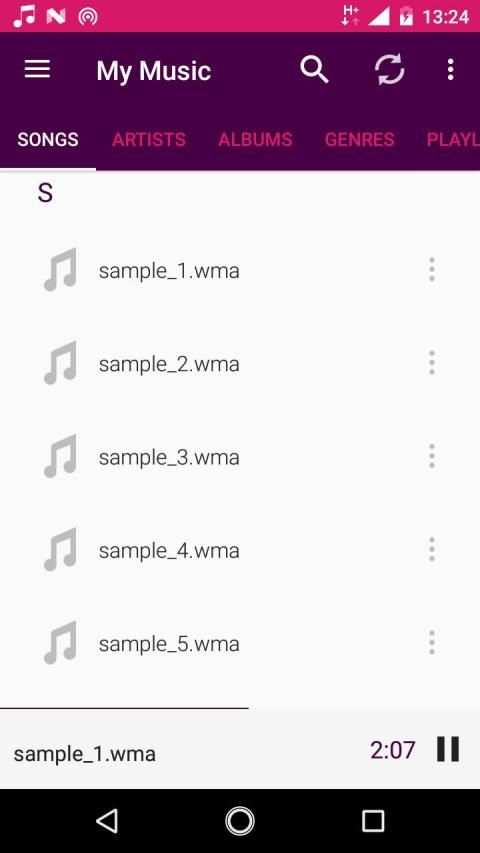 WMA player for android screenshot 2