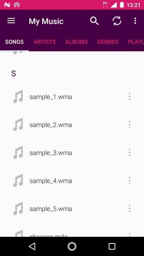 WMA player for android screenshot 3