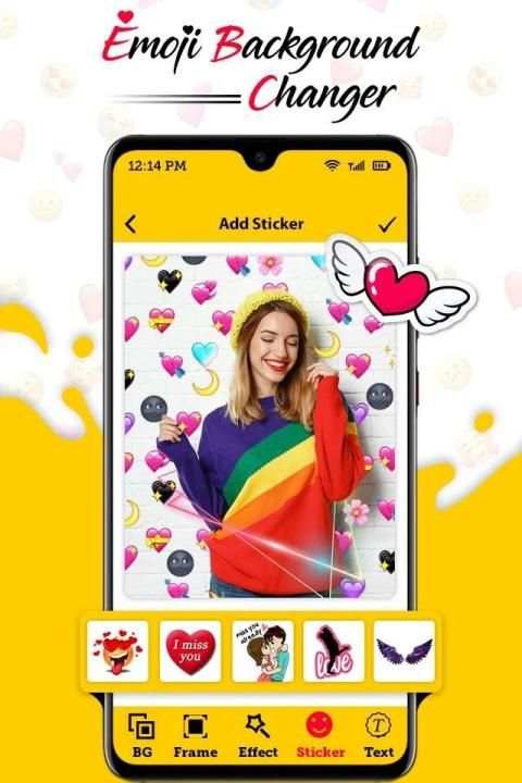 Emoji Background Changer : Photo Changer Editor स्क्रीनशॉट 3