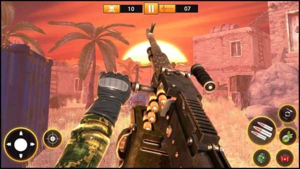 Gunner Desert War Shoot 3d - Fun Shooting Games screenshot 2