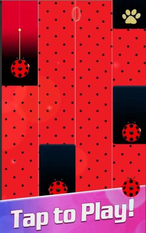 Piano Ladybug Noir screenshot 1
