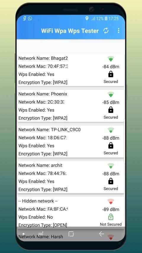 WPS WPA WiFi Tester (No Root) स्क्रीनशॉट 2