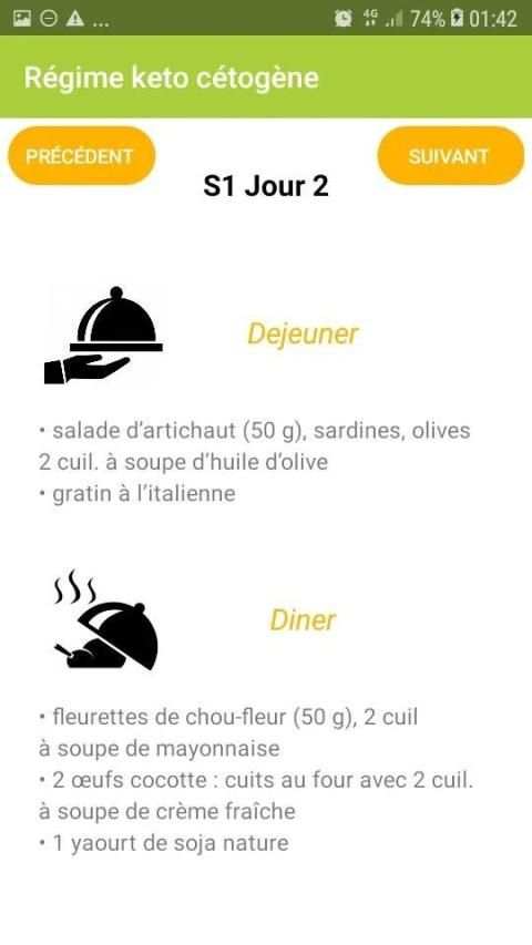 Régime Cétogène menu, maigrir et perdre du poids screenshot 7