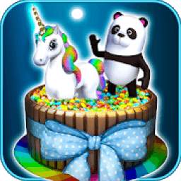 Unicorn & Panda Cake Making Game: CupCake Baking