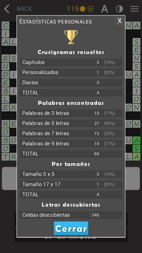 Crosswords - Spanish version (Crucigramas) screenshot 5