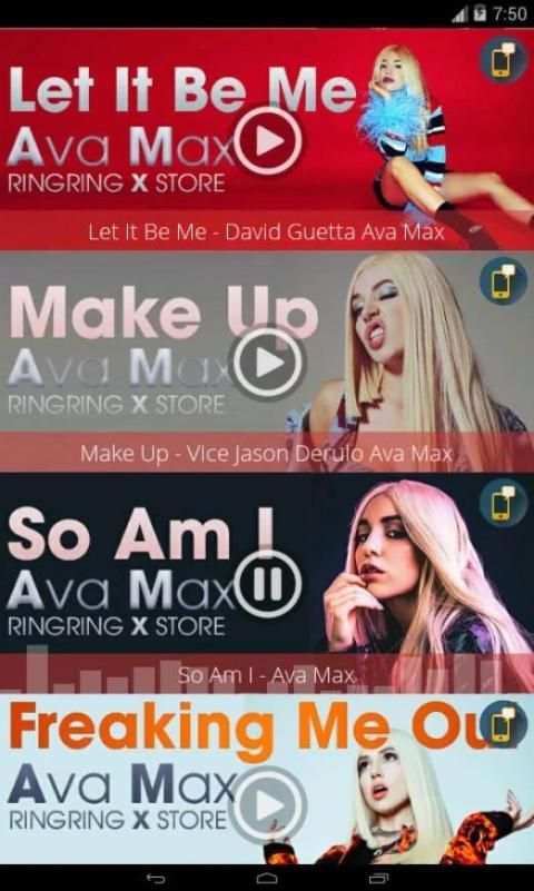 Ava Max - Ringtones Free स्क्रीनशॉट 3