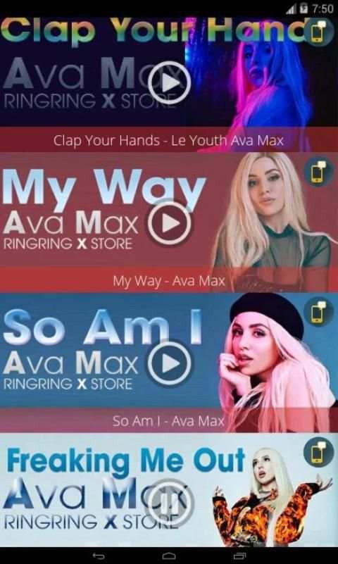 Ava Max - Ringtones Free स्क्रीनशॉट 2