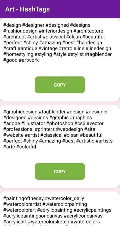 Hashtags for instagram screenshot 1